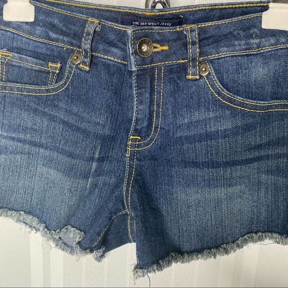 Lucky Brand Riley Short Raw Hem Denim Shorts Size 10 Girl's Summer Cotton Blend - Picture 4 of 10
